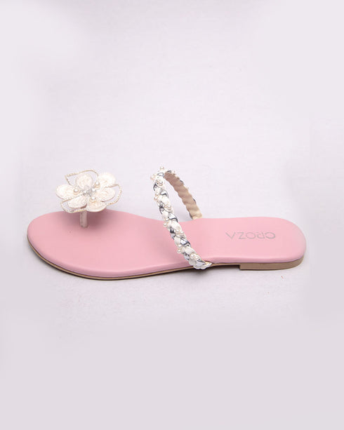 FLORA Flower Pearl Flats